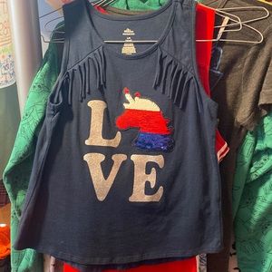 Girls patriotic tank